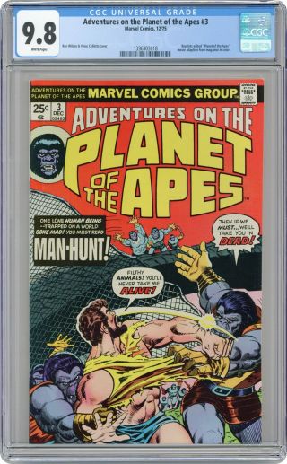 Adventures On The Planet Of The Apes 3 Cgc 9.  8 1975 1396903018