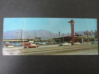 1962 Bob Longpre Pontiac Car Dealership Monrovia Ca Route 66 Panorama Wide Rppc