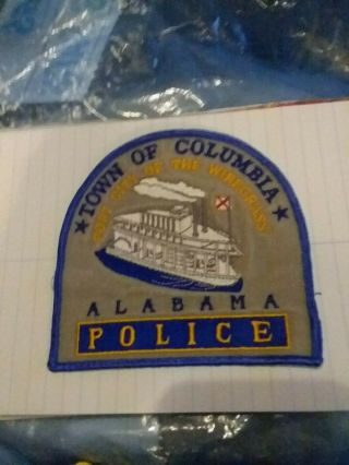 Columbia Alabama Police Department Patch Rare Vintage