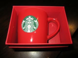 Starbucks Espresso Mug Red 3oz Ceramic Demitasse Cup 2015 Retired w Box 2