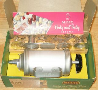 Vintage All Aluminum Mid - Century Mirro Cooky And Pastry Press -