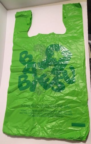 200 Toys Babies R Us 23x13 Green Plastic Shopping Bags Geoffrey Tru