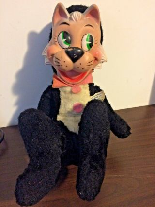 1959 Knickerbocker Huckleberry Hound Toys Mr Jinx Black Cat Plush