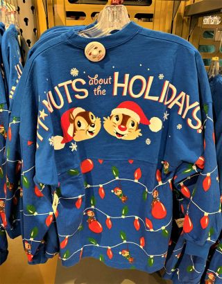 Disney Parks Epcot Festival Of The Holidays 2019 Chip & Dale Spirit Jersey Nwt