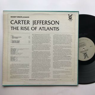 Carter Jefferson The Rise Of Atlantis Timeless Muse TI 309 Jazz LP John Hicks 2