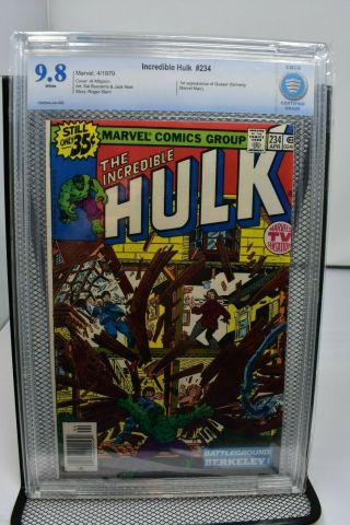 The Incredible Hulk 234 Cbcs 9.  8 Marvel 1979 1st Appearance Of Quasar Not Cgc