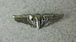 Sterling Us Army Air Corps 2 " Bomber Wings Pin