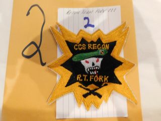 Us Army Ccs Recon R.  T.  Fork Special Forces Skull Green Beret Kool 2