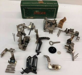 Vintage Singer Sewing Machine 301 Attachments 160623 May Be Incomplete