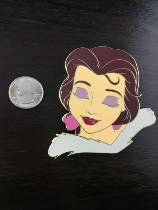 Disney Beauty And The Beast Winter Belle Bust Fantasy Pin