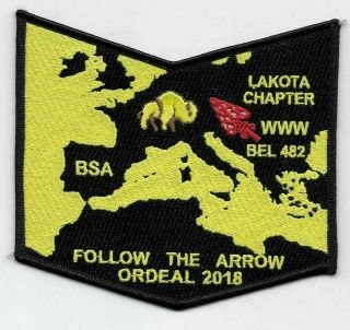 Boy Scout Oa 482 Black Eagle Lodge Lakota Chapter Ordeal 2018 Patch