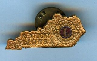 Lions Club Pins - Kentucky 1965 Bright Brass