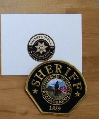 Patch Police Sheriff Jefferson County Colorado,  Presentation Folder Booklet