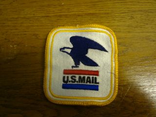 United States Postal Patch.  Us Mail With Blue Eagle