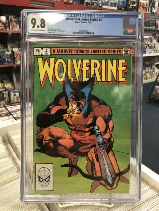 Wolverine Limited Series 4 Cgc Graded 9.  8 Miller Time