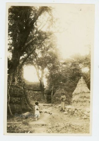 Pre Ww2 1932 Photograph China Loushan Native Chinese Farm Lushan Sharp Photo