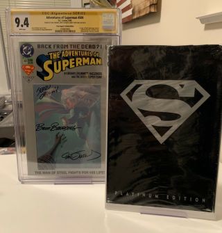 Adventures Of Superman 500 Platinum Ed Cgc 9.  4 Ss Jurgens Breeding Ordway Key