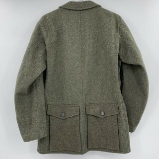Vintage Swedish Military Wool Army Green Jacket Men ' s M Women ' s L 2