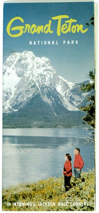 Vintage Grand Teton Full Color Brochure 1950 