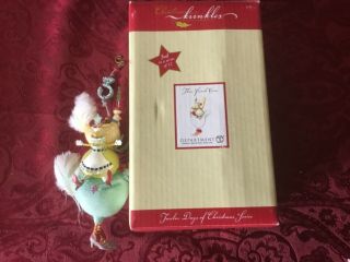 Dept 56 Krinkles Patience Brewster 3 French Horns Ornament 12 Days Of Christmas