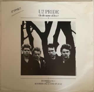 U2 Pride In The Name Of Love 12” Island Zealand Press Nr Pro Cleaned