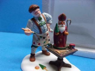 Dept 56 THE FINISHING TOUCH Alpine Village 56306 Woodworker St Nicholas Retired 2