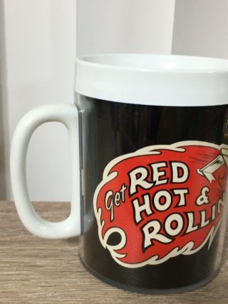 Vintage Snap On Tools Red Hot & Rollin Old Logo Mug - 1970 