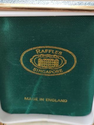 Raffles Hotel Singapore Cufflinks English Made 2