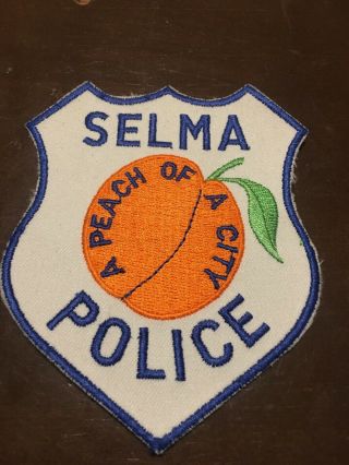 Selma Police Patch - A Peach Of A State