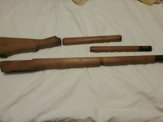 Lee Enfield Rifle Wood Stock Set.  303 Buttplate