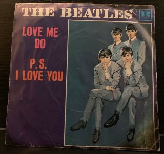 The Beatles Love Me Do / P.  S.  I Love You Tollie T - 9008 No Brackets Plays Ex