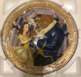 / Nrfb Disney Beauty And The Beast " Tale As Old As Time " Relief 3d Plate