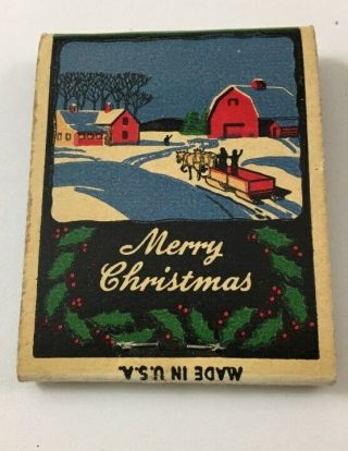 Vintage - Christmas Unstruck Matchbook R.  L.  Wicker Jeweler Fort Dodge Iowa