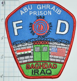 Iraq,  Abu Ghraib Prison Fire Dept Baghdad Patch
