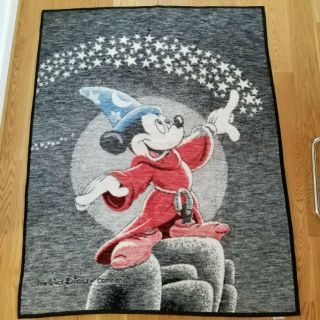 FANTASIA Biederlack USA Disney Mickey Mouse Sorcerer ' s Apprentice Blanket 72x55” 2