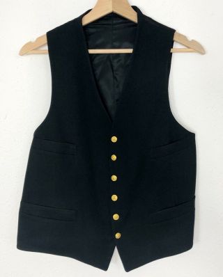Vintage Usn Us Navy Military Naval Uniform Coat Jumper Vest.  Size 41r Usa Made