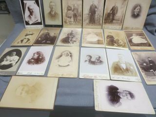 20 Cabinet Cards - 6 1/2 " X 4 1/4 "