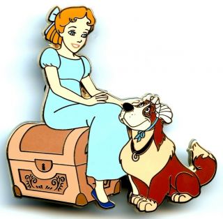 Walt Disney Imagineering - Heroines And Dogs - Wendy And Nana Pin
