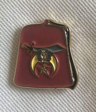 Masonic Shriner Fez Lapel Pin Rare