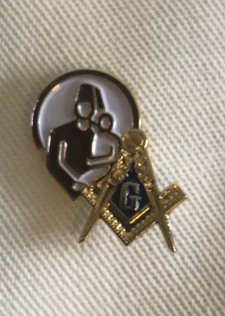 Masonic Shriner Blue Lodge Lapel Pin Rare