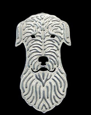 Irish Wolfhound Dog Brooch Or Pin - Fashion Jewellery - Silver Plated