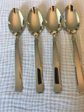 Set Of 4 Reed & Barton Heritage Regent Tablespoons Stainless C7