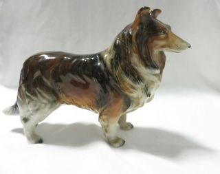 Vintage 5.  5 " Vcagco Ceramic Collie Dog Figurine