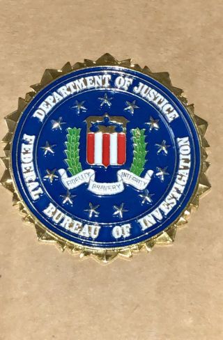 Fbi Brass Plaque (not For Authentic Use)