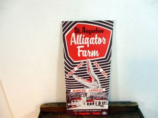 St.  Augustine Alligator Farm Travel Brochure