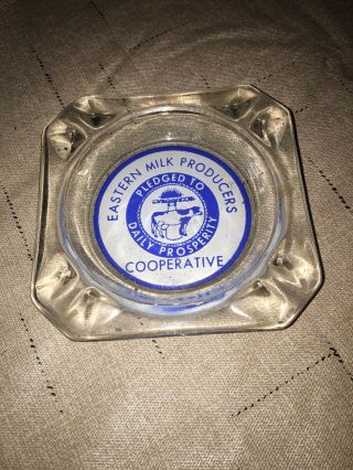 Vintage Eastern Milk Producers Cooperative Advertising Ash Tray Dairy