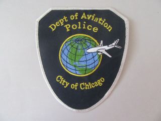 United States Dept Of Aviation Police City Of Chicago Large Patch