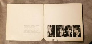 THE BEATLES WHITE ALBUM 2LP 1st PRESS LOW NUMBER SEE PHOTOS 3