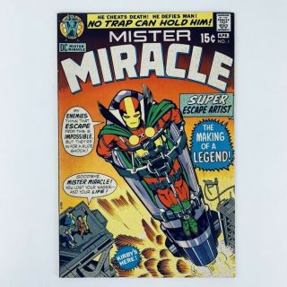 Mister Miracle 1 - 1st Appearance - Jack Kirby - Dc Comics 1971 - Vf
