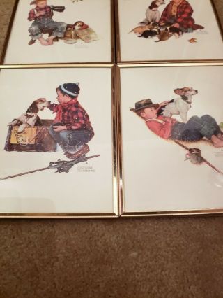 Norman Rockwell The Four Seasons Dog with frames 3